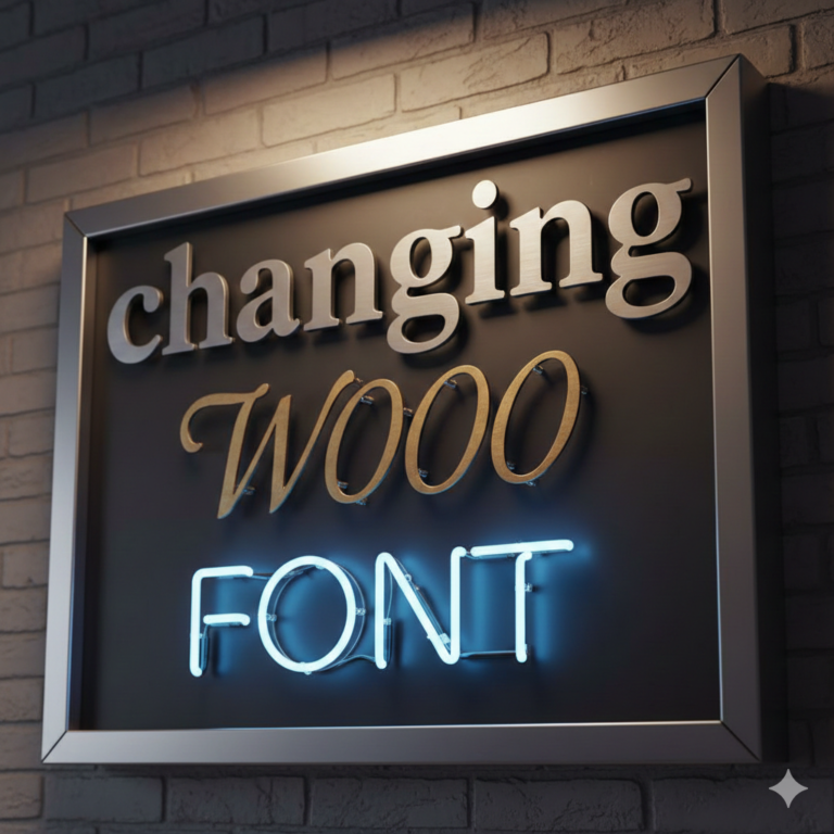 changing w00 font