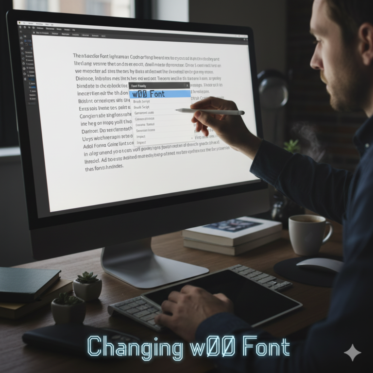Changing w00 Font